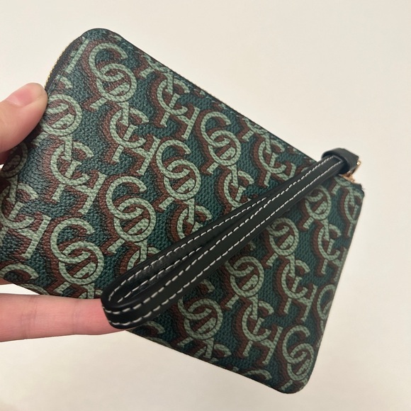 Corner Zip Wristlet With Coach Monogram Print- NWT - Picture 5 of 5